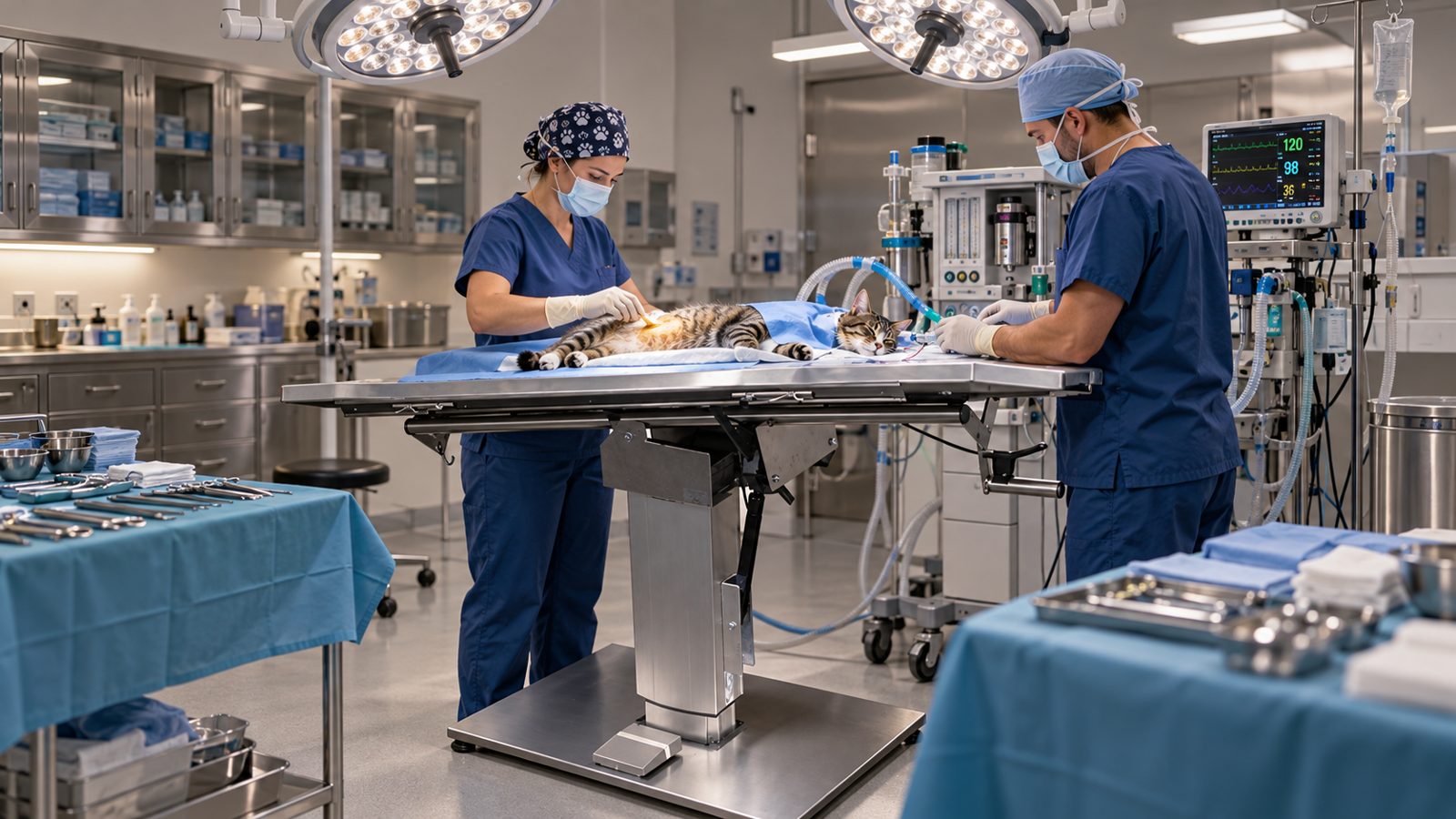 Surgical team at a V-Top surgery table